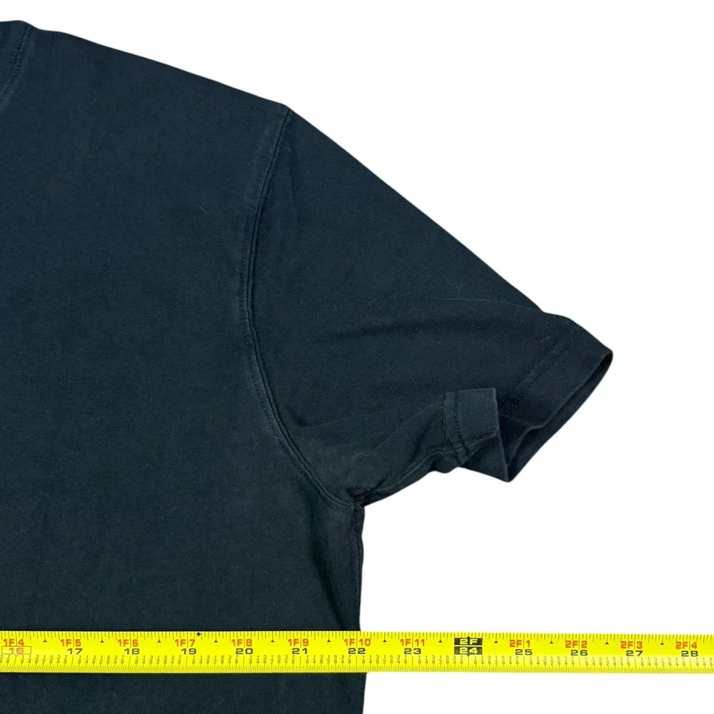 J. Crew Egypt Made Black Blank Relaxed Fit Cotton Shirt Men's Large